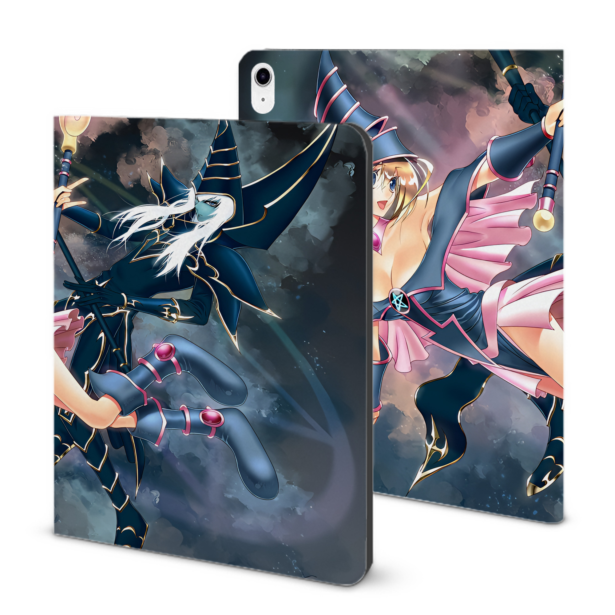 （画像用） 遊☆戯☆王 Yu-Gi-Oh! IPad ケース ブック型 PUレザー TPU 耐衝撃 軽量 薄型 ペン収納なし 全面保護 IPad 各モデル対応